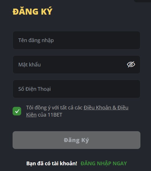 Hướng dẫn đăng ký chơi lô online tại 11bet