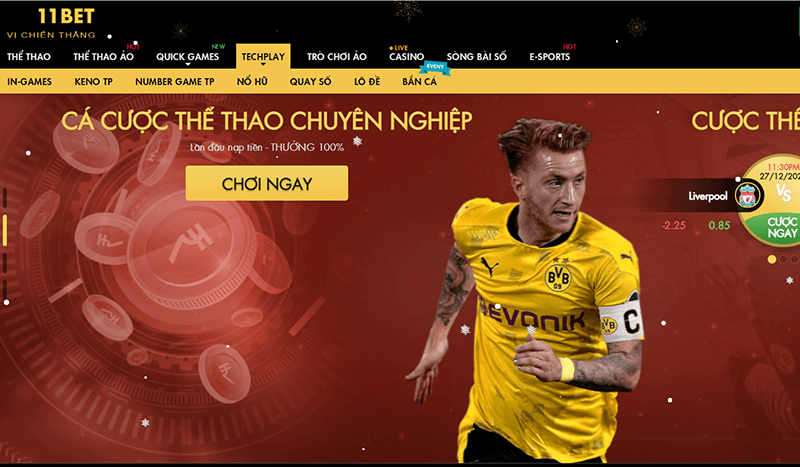 Cá cược bóng đá chỉ có tại 11bet